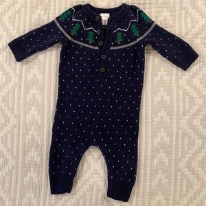 Hanna Anderson 6-12 months winter sweater onesie